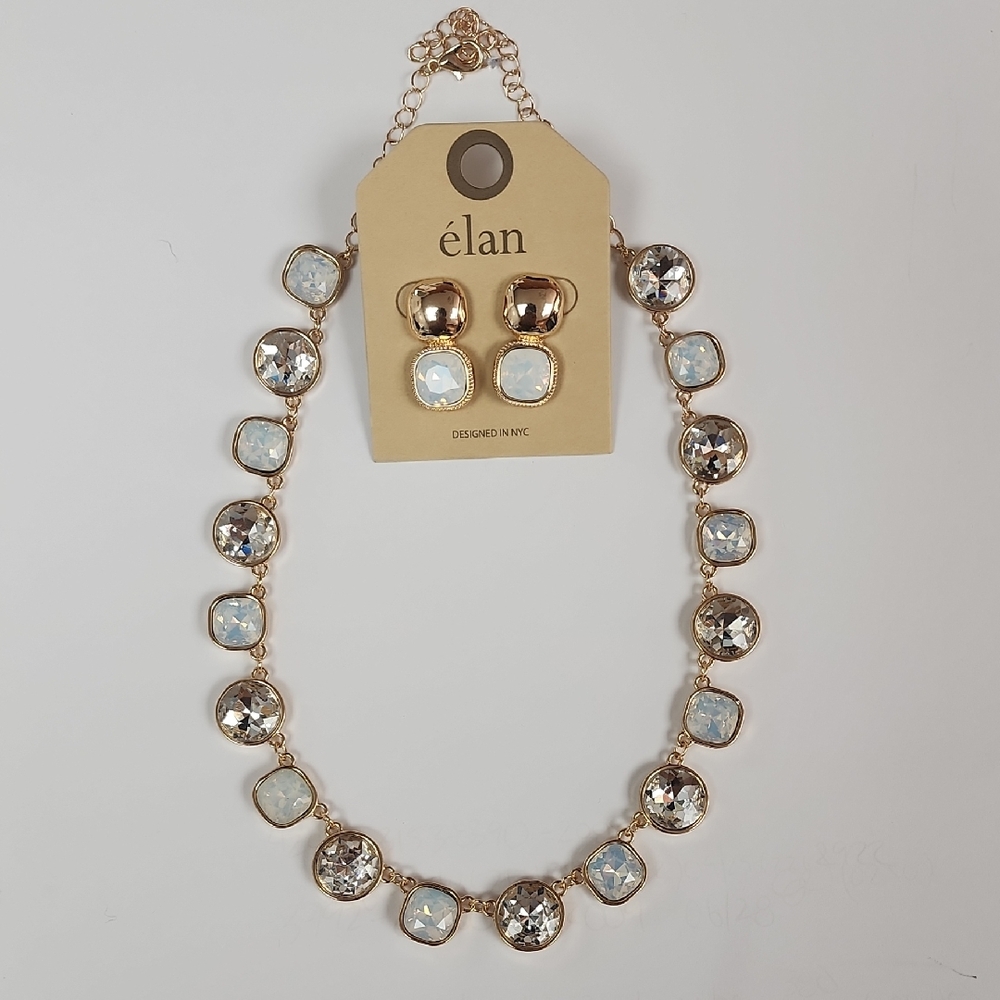 Gold and Silver Crystal Necklace